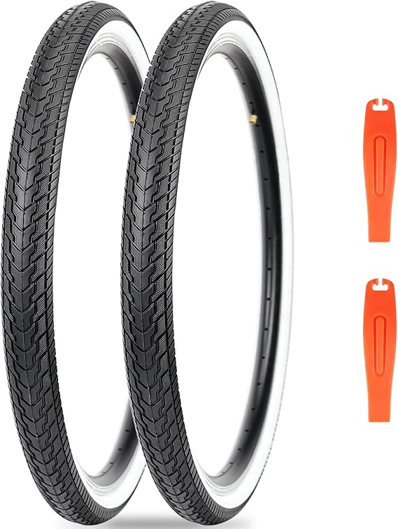 MEGHNA Cruiser Bike Tire 26 inch Mountain Bike Tire with Bike Tire Lever